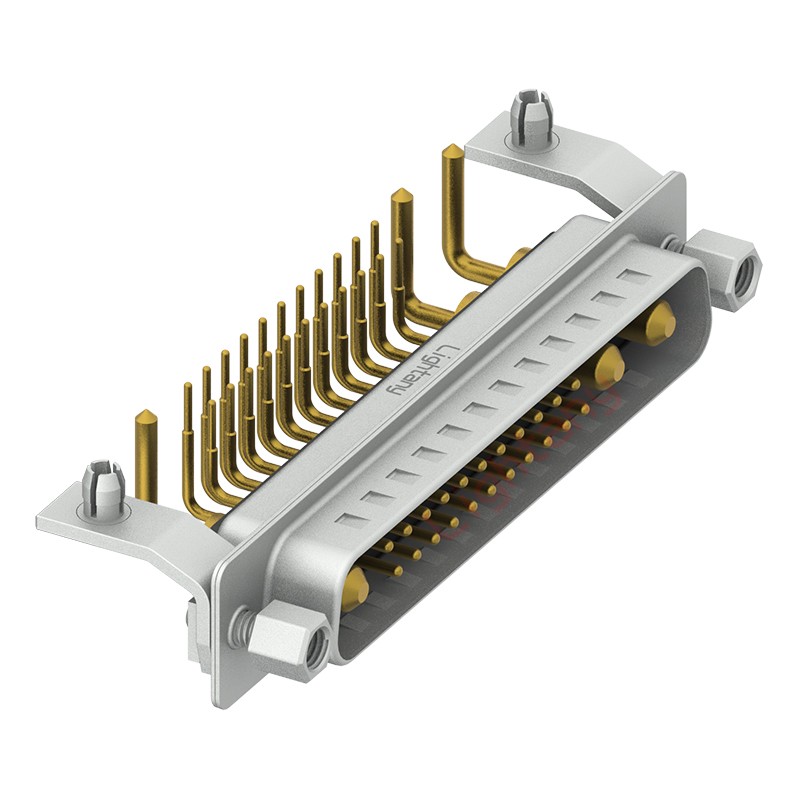 25W3公PCB彎插板/鉚支架10.8/大電流10A