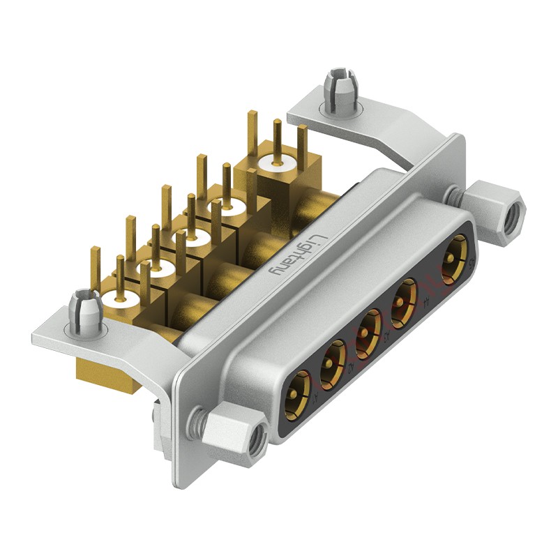 5W5母PCB彎插板/鉚支架10.8/射頻同軸75歐姆