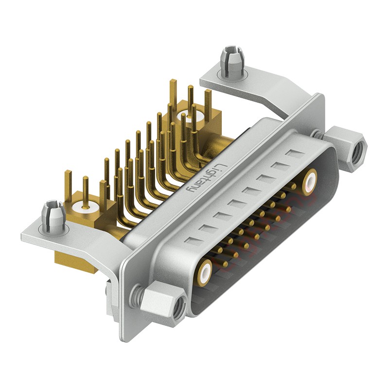 17W2公PCB彎插板/鉚支架11.6/射頻同軸75歐姆