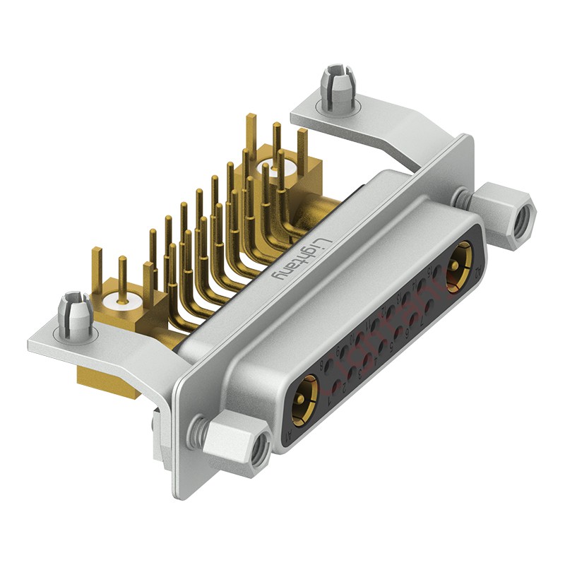 17W2母PCB彎插板/鉚支架11.6/射頻同軸75歐姆