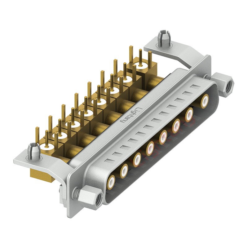 8W8公PCB彎插板/鉚支架10.8/射頻同軸50歐姆