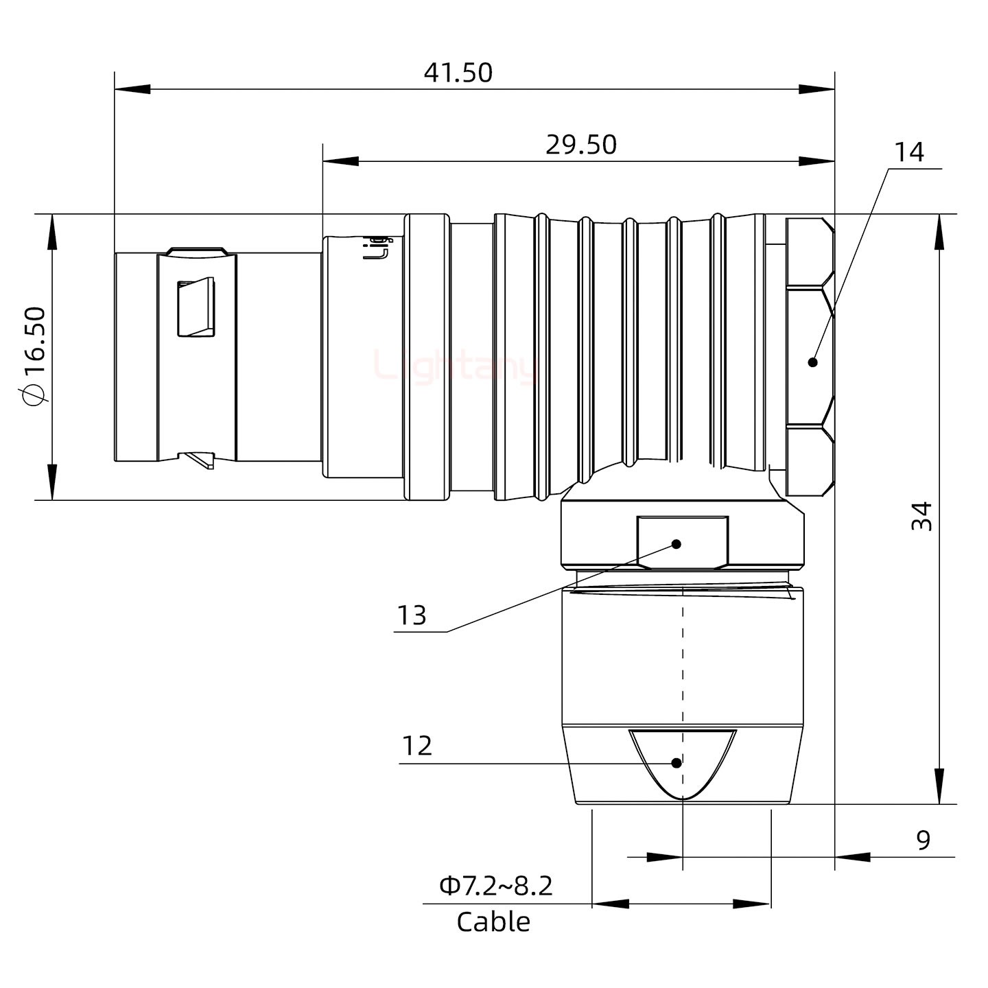 FHG.2B.002.CLAD82彎式插頭