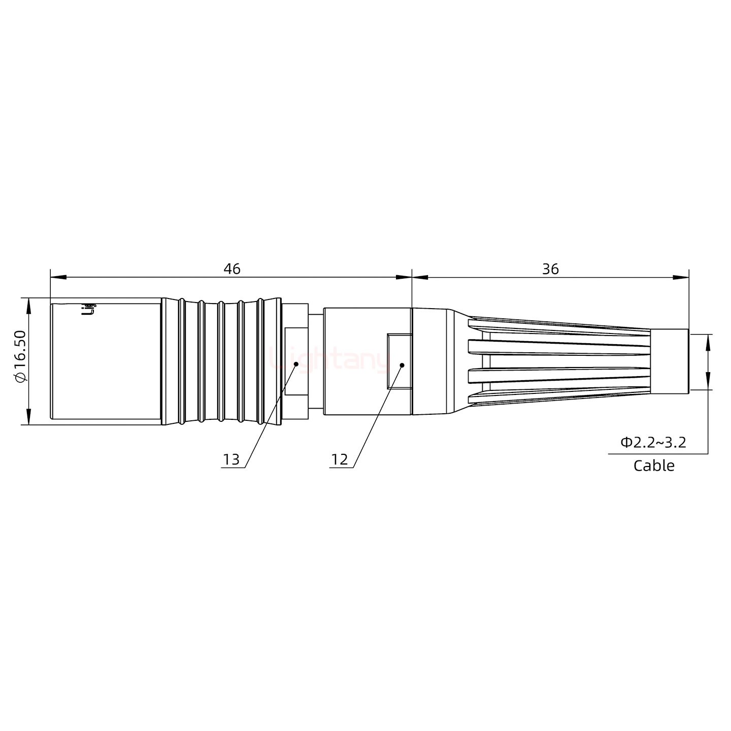 PHG.2B.026.CLLM31Z推拉自鎖帶護(hù)套浮動(dòng)插座