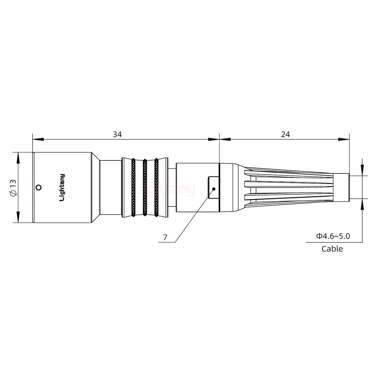 PHG.0K.004.CLLC50Z推拉自鎖帶護(hù)套浮動(dòng)插座