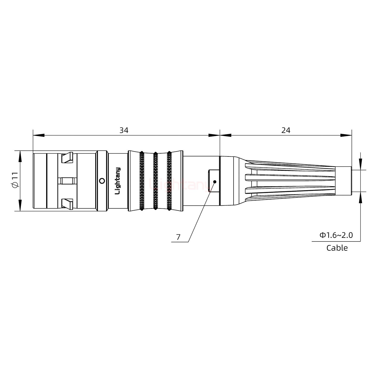 FGG.0K.009.CLAC20Z推拉自鎖帶護套直式插頭